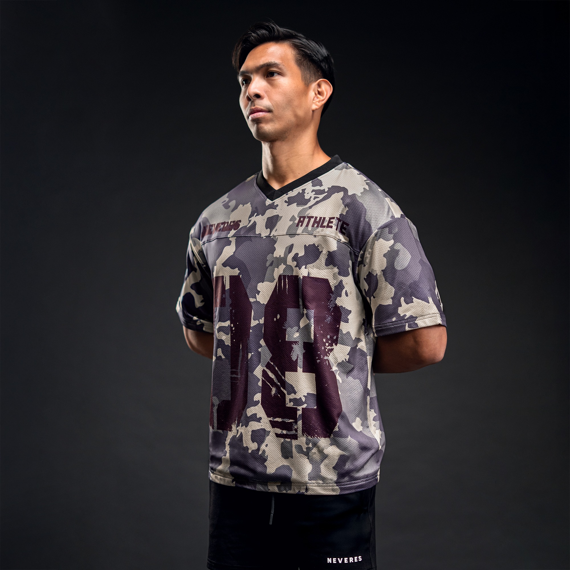 NEVERES Urban Camo Rugby Oversized
