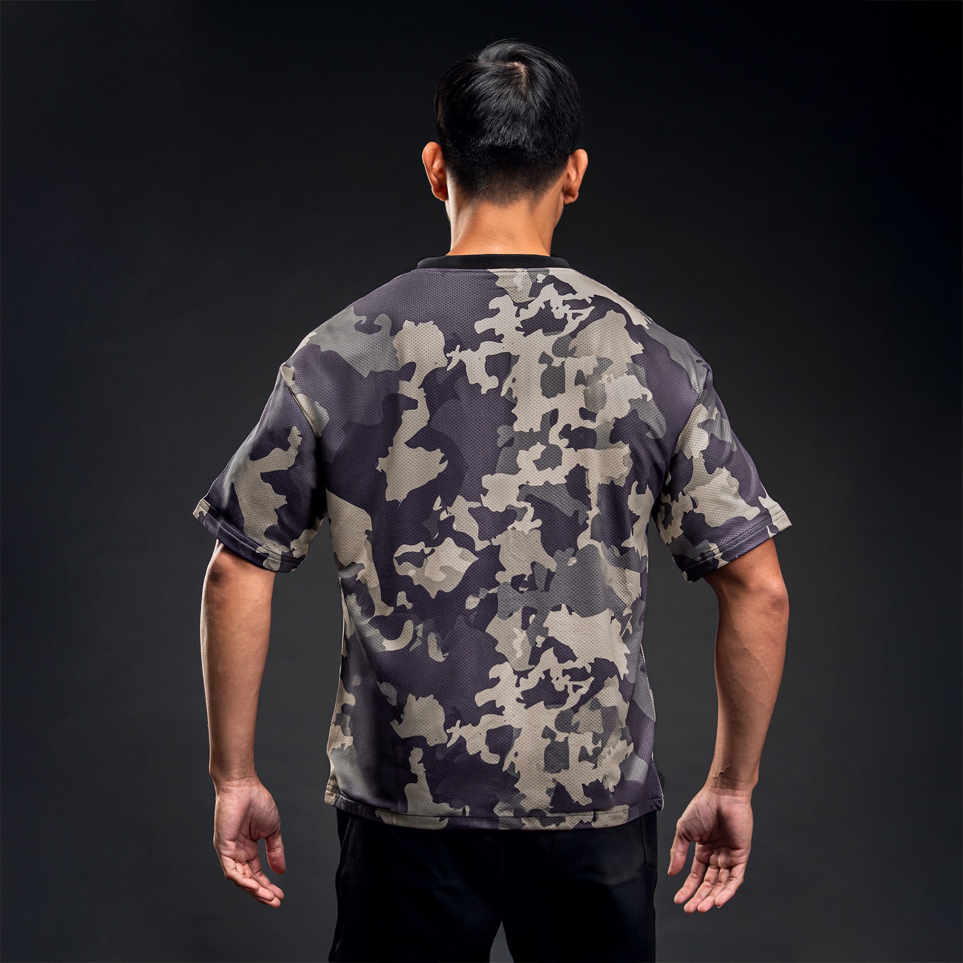 NEVERES Urban Camo Rugby Oversized