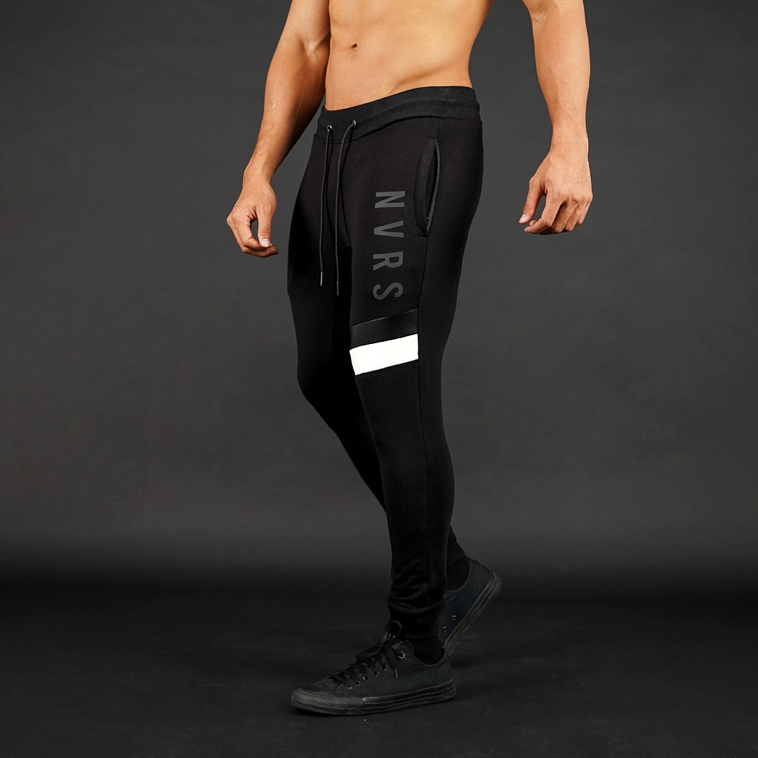 NEVERES Dual Tone Leather Jogger