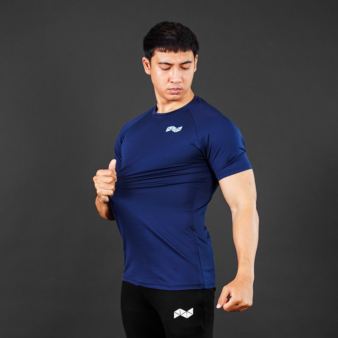 NEVERES Light Performance Tee - Navy
