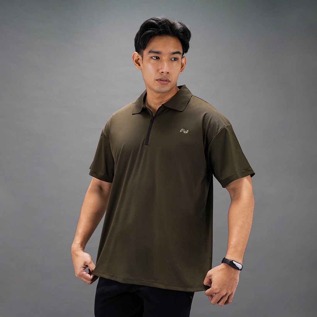 NEVERES Oversized Polo Shirt