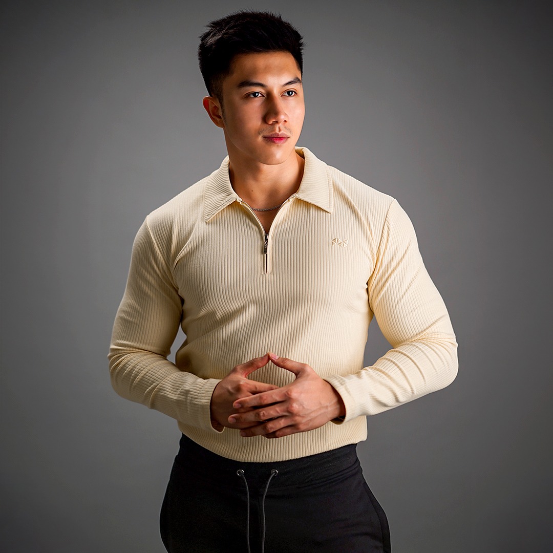 NEVERES Ultra Knit Polo Longsleeve