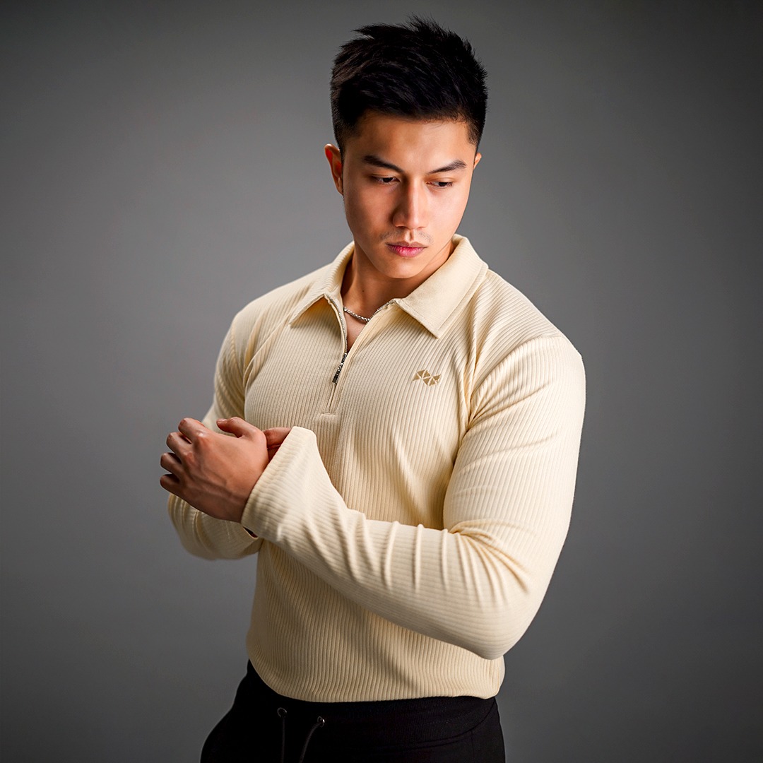 NEVERES Ultra Knit Polo Longsleeve
