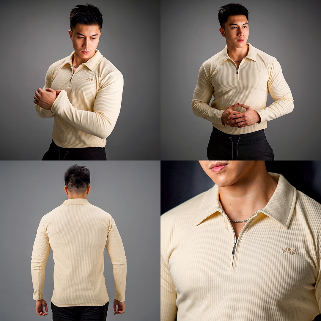 NEVERES Ultra Knit Polo Longsleeve