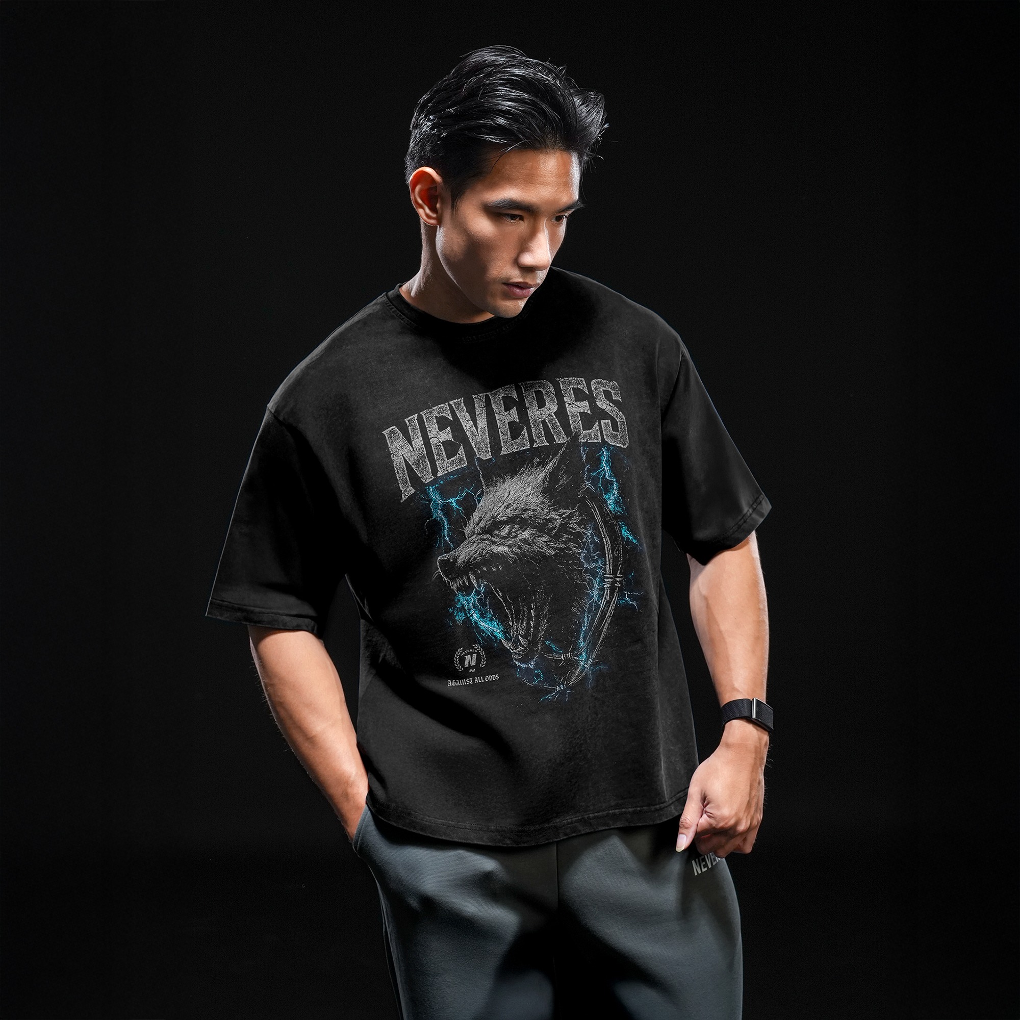 NEVERES Dark Era Oversized T-Shirt – Front Graphic