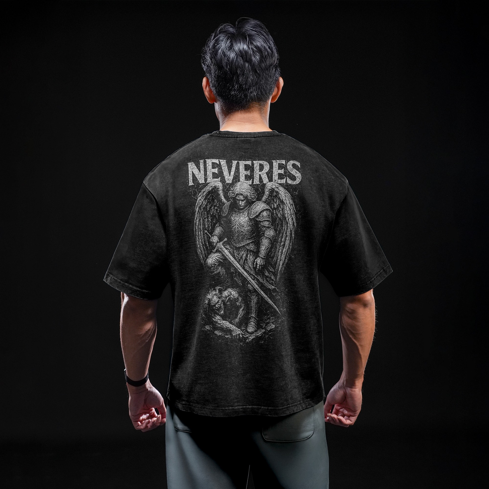 NEVERES Dark Era Oversized T-Shirt – Back Graphic