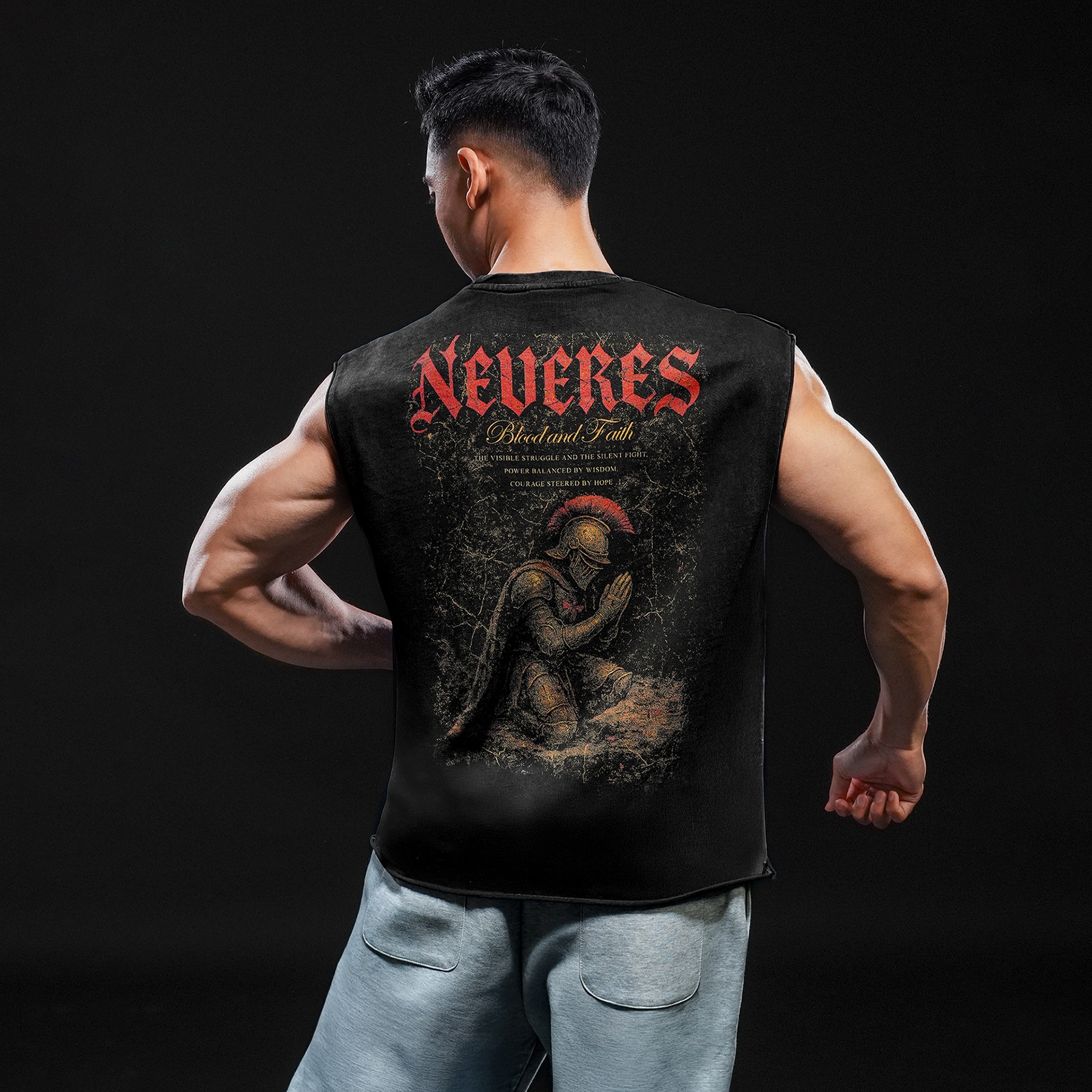 NEVERES Dark Era Muscle Cut – Back Graphic