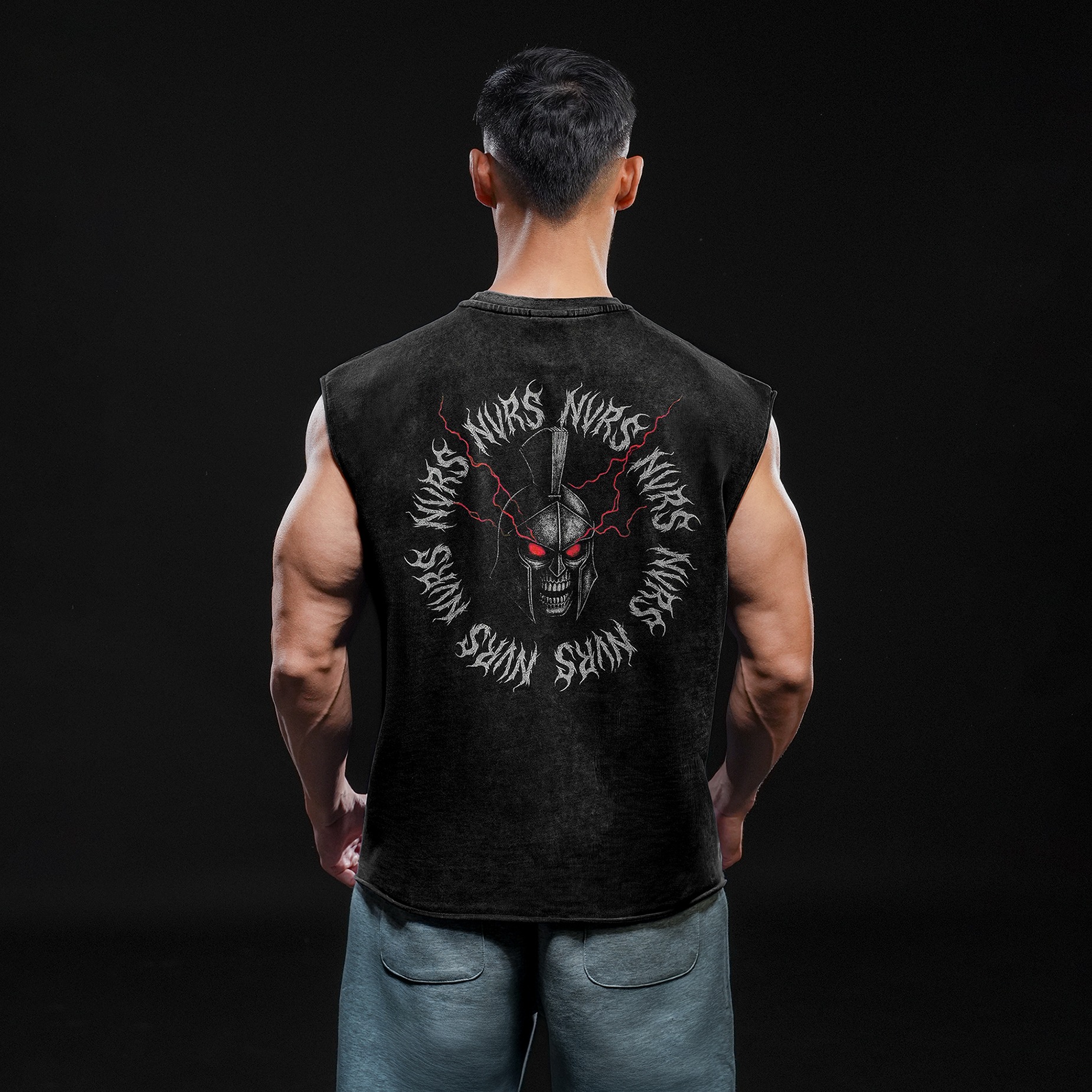 NEVERES Dark Era Muscle Cut – Back Graphic