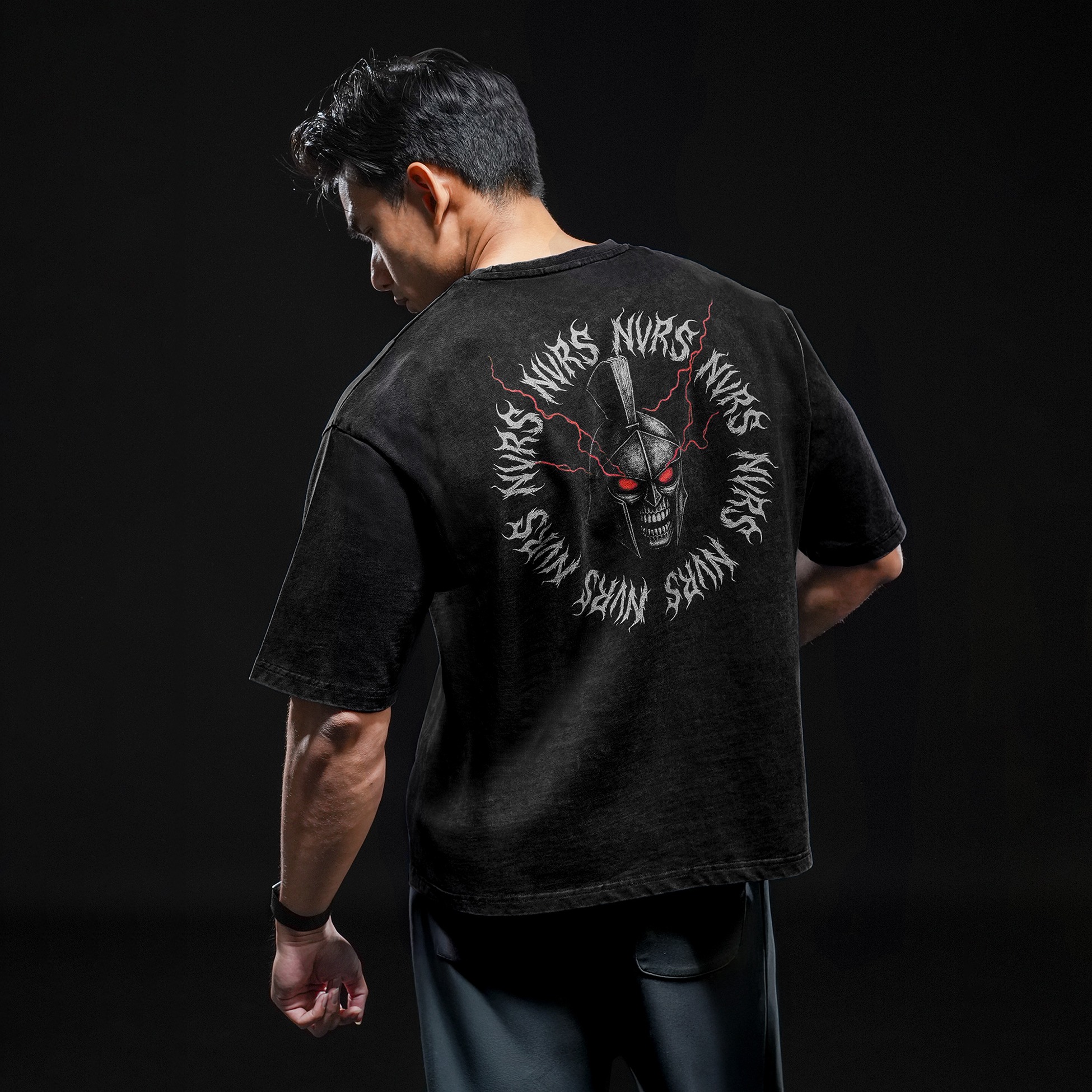 NEVERES Dark Era Oversized T-Shirt – Back Graphic