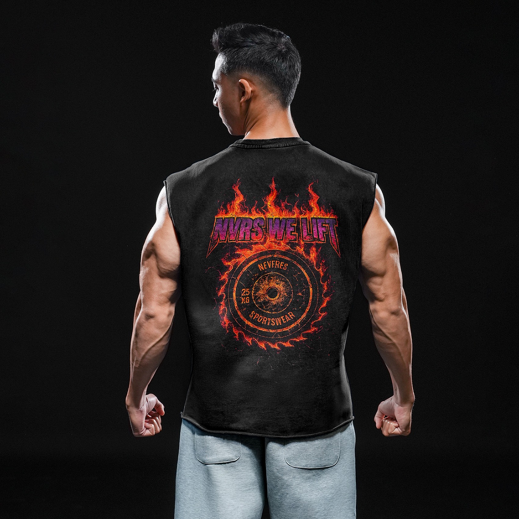 NEVERES Dark Era Muscle Cut – Back Graphic