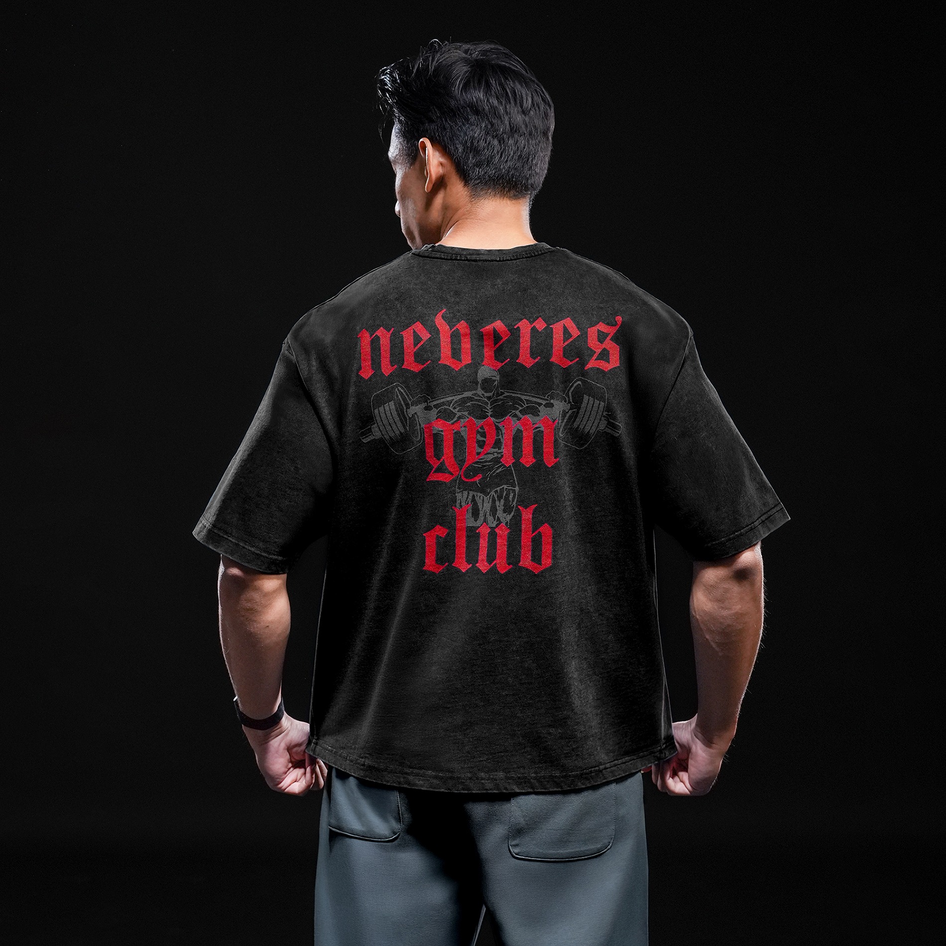 NEVERES Dark Era Oversized T-Shirt – Back Graphic