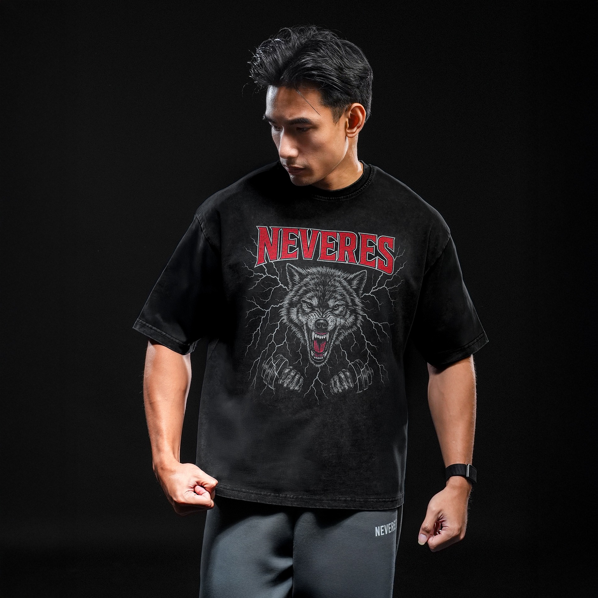 NEVERES Dark Era Oversized T-Shirt – Front Graphic