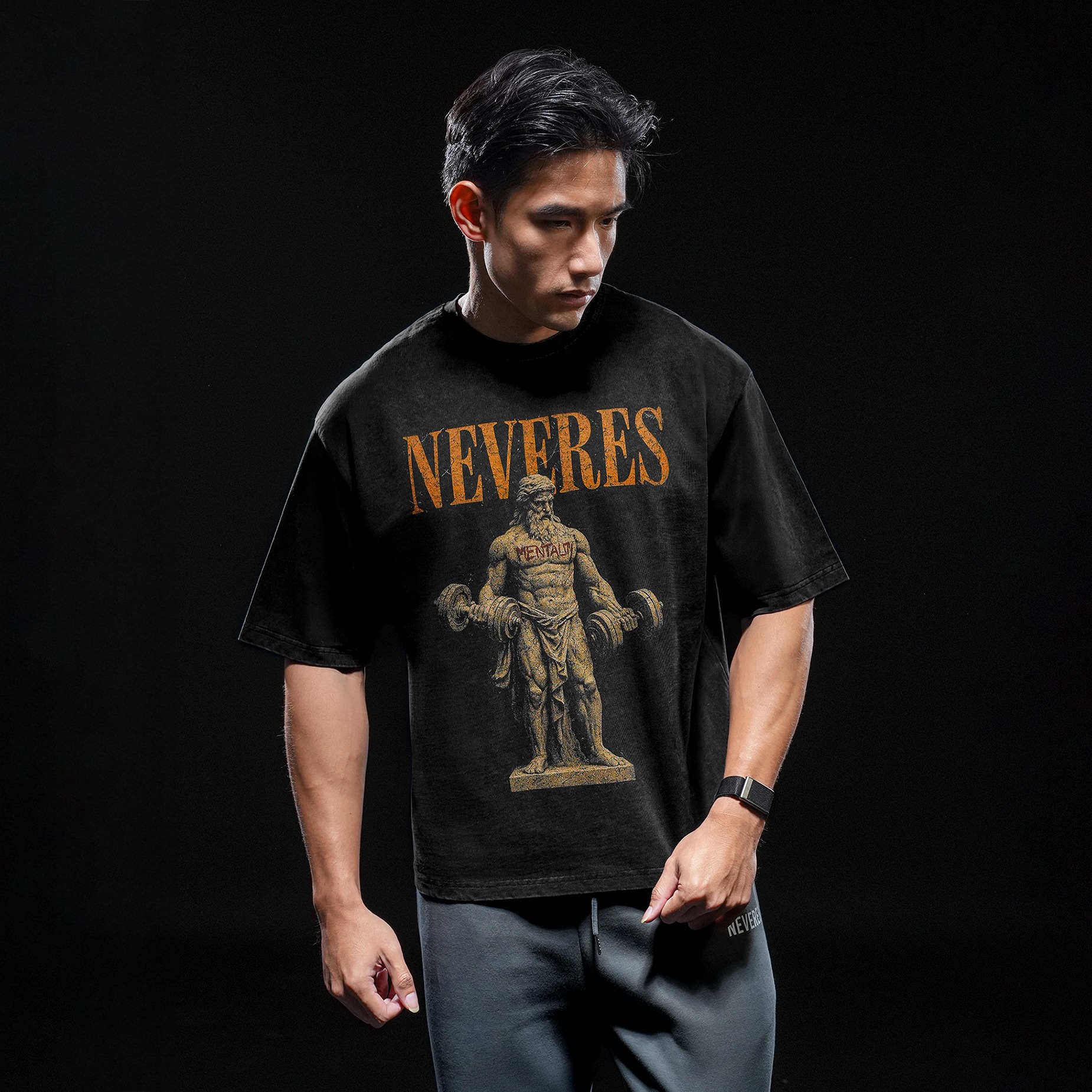 NEVERES Dark Era Oversized T-Shirt – Front Graphic