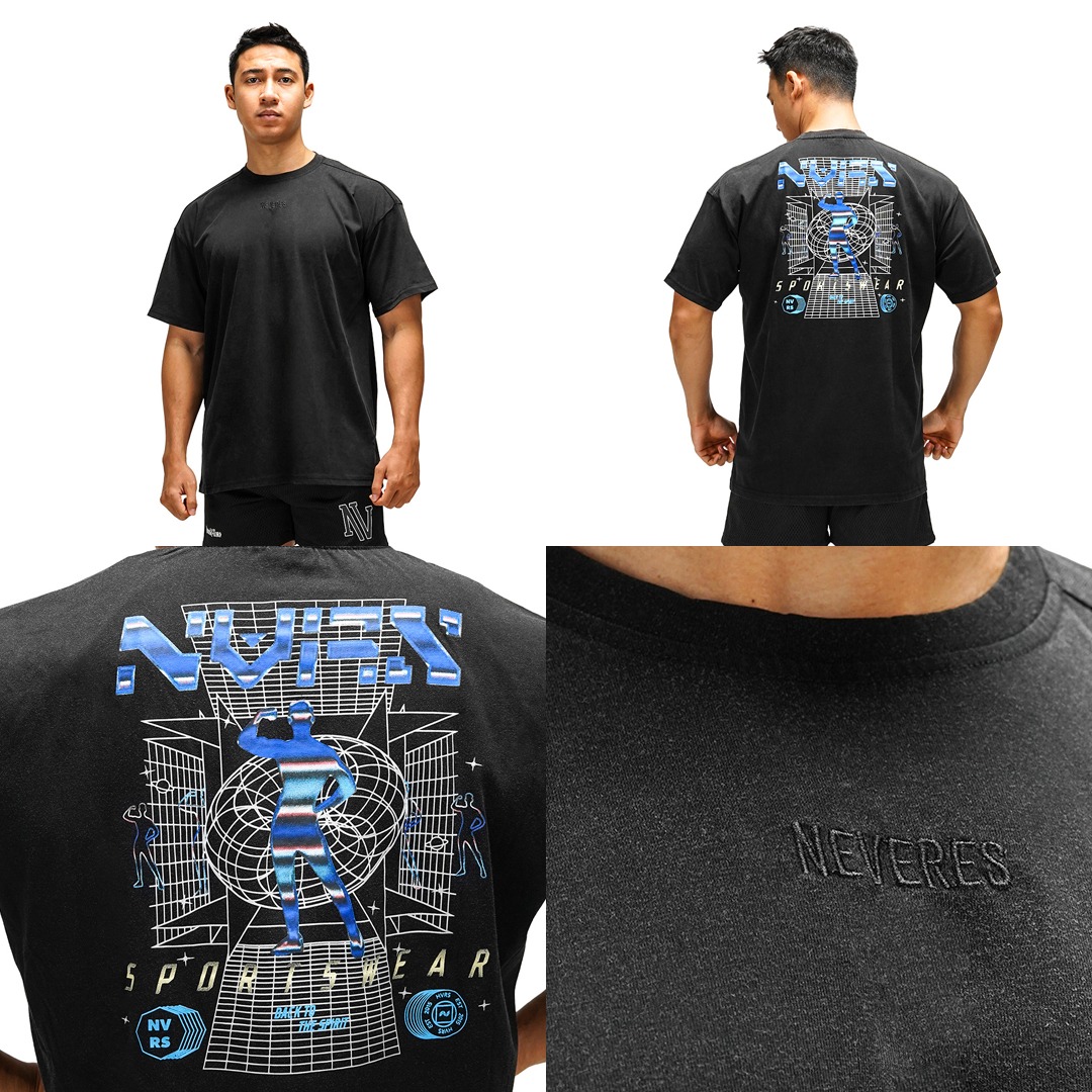 NEVERES Graphic Washed Oversized