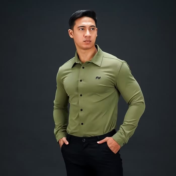 NEVERES Classic Fit Shirt Long Sleeve