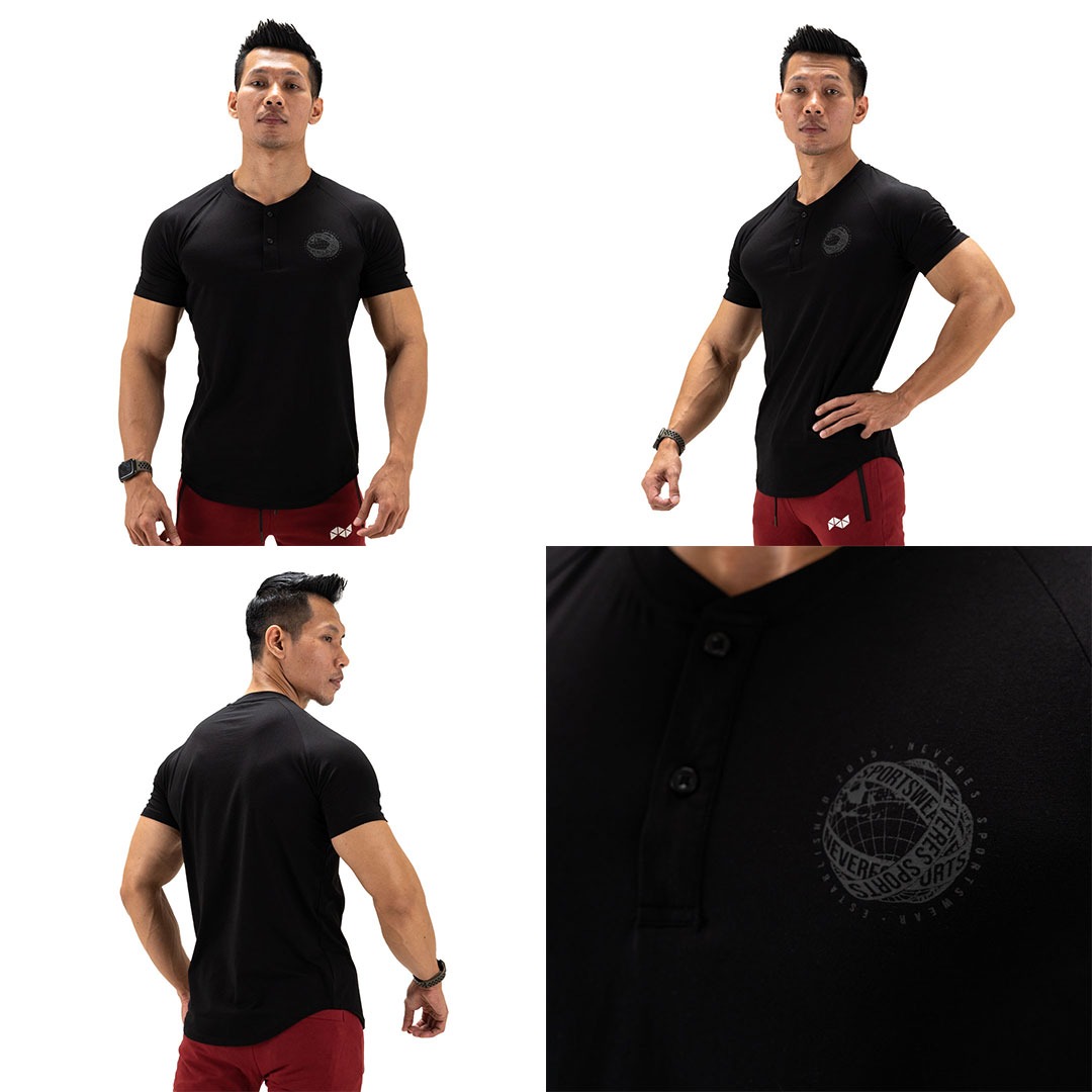NEVERES Henley Pro T-Shirt