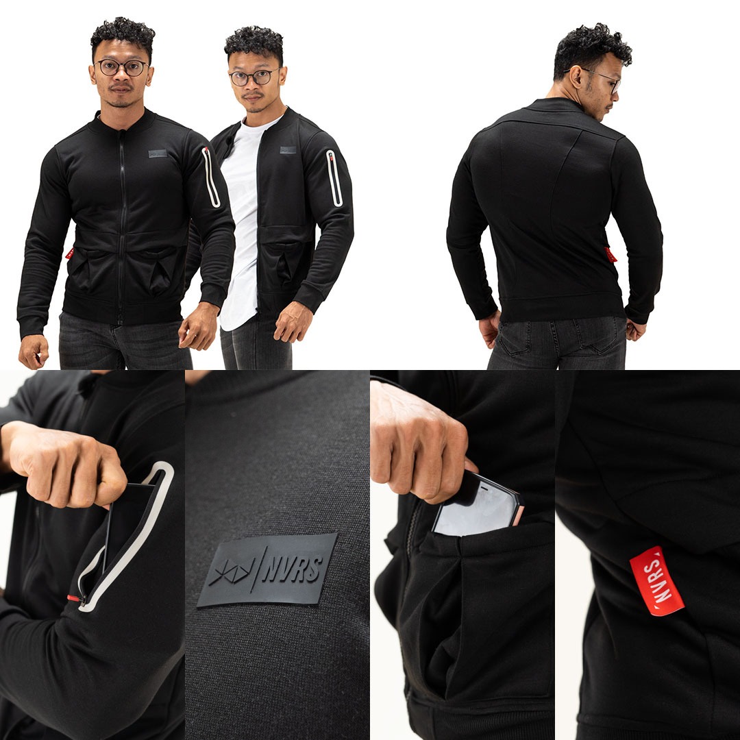 NEVERES Cargo Bomber Jacket