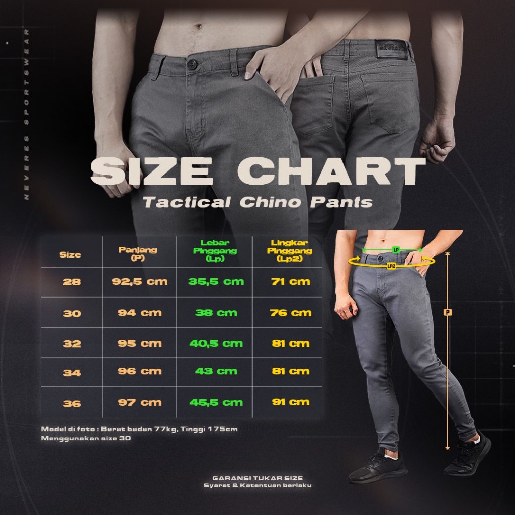 NEVERES Tactical Chino Pants