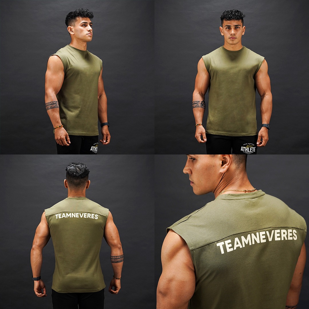 NEVERES Muscle Cut Sleeveless T-Shirt