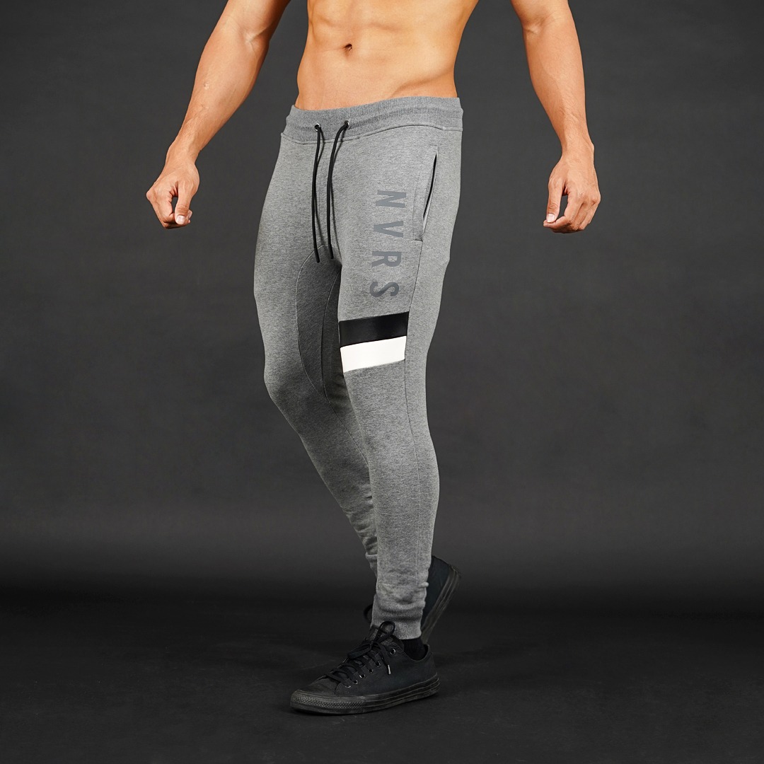 NEVERES Dual Tone Leather Jogger