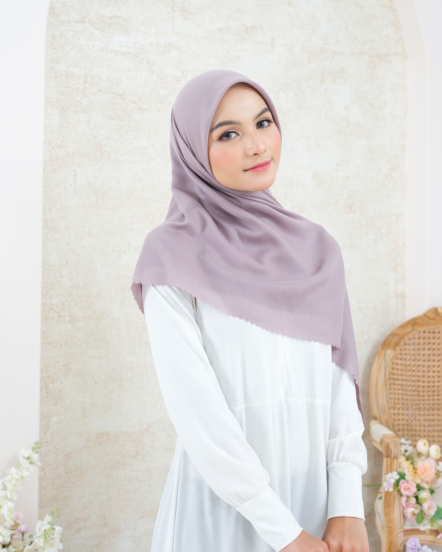 Plain Hijab VOAL ULTIMATE TWILIGHT in Frozen Dust