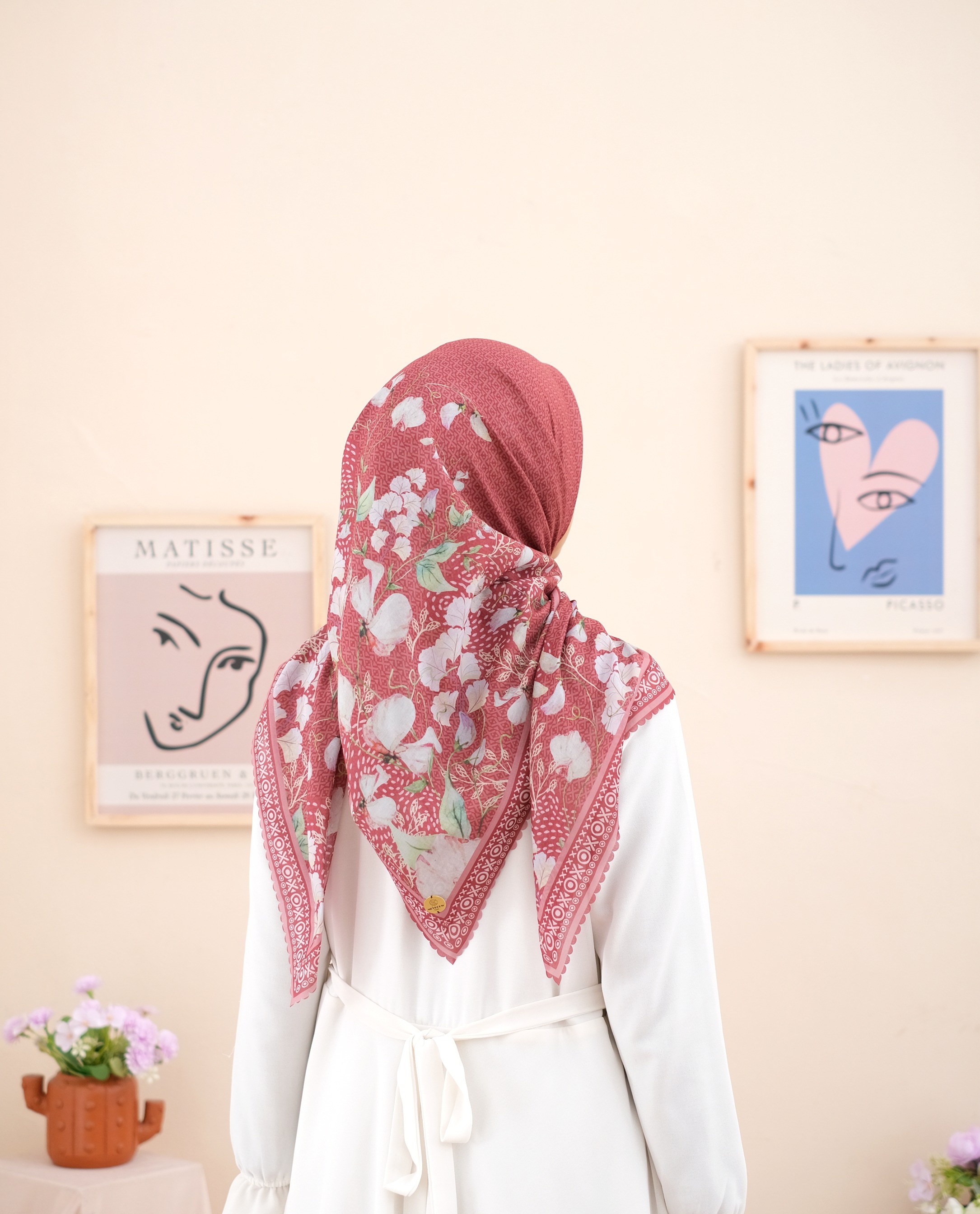 Square Hijab JAMILA in Bricks