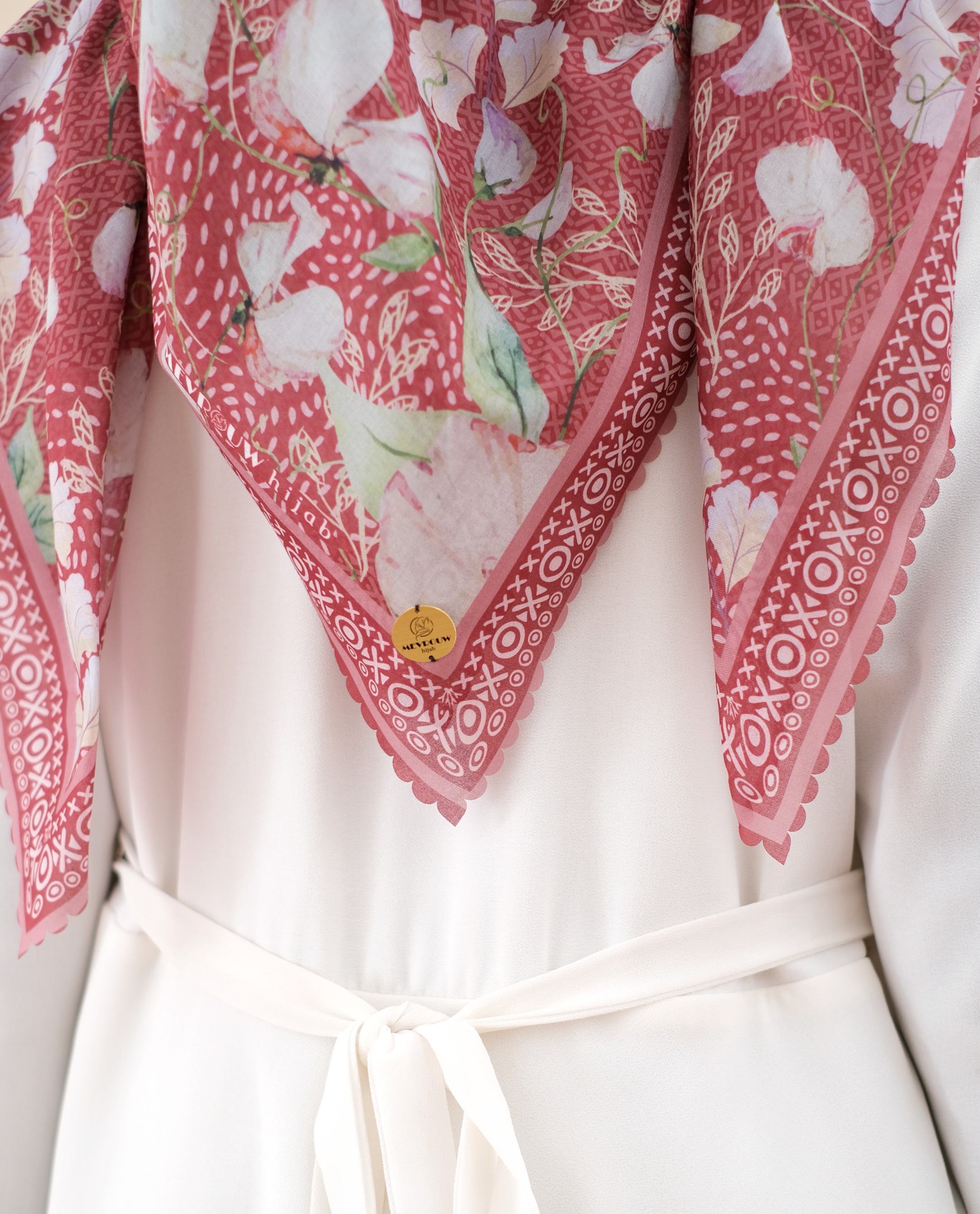 Square Hijab JAMILA in Bricks