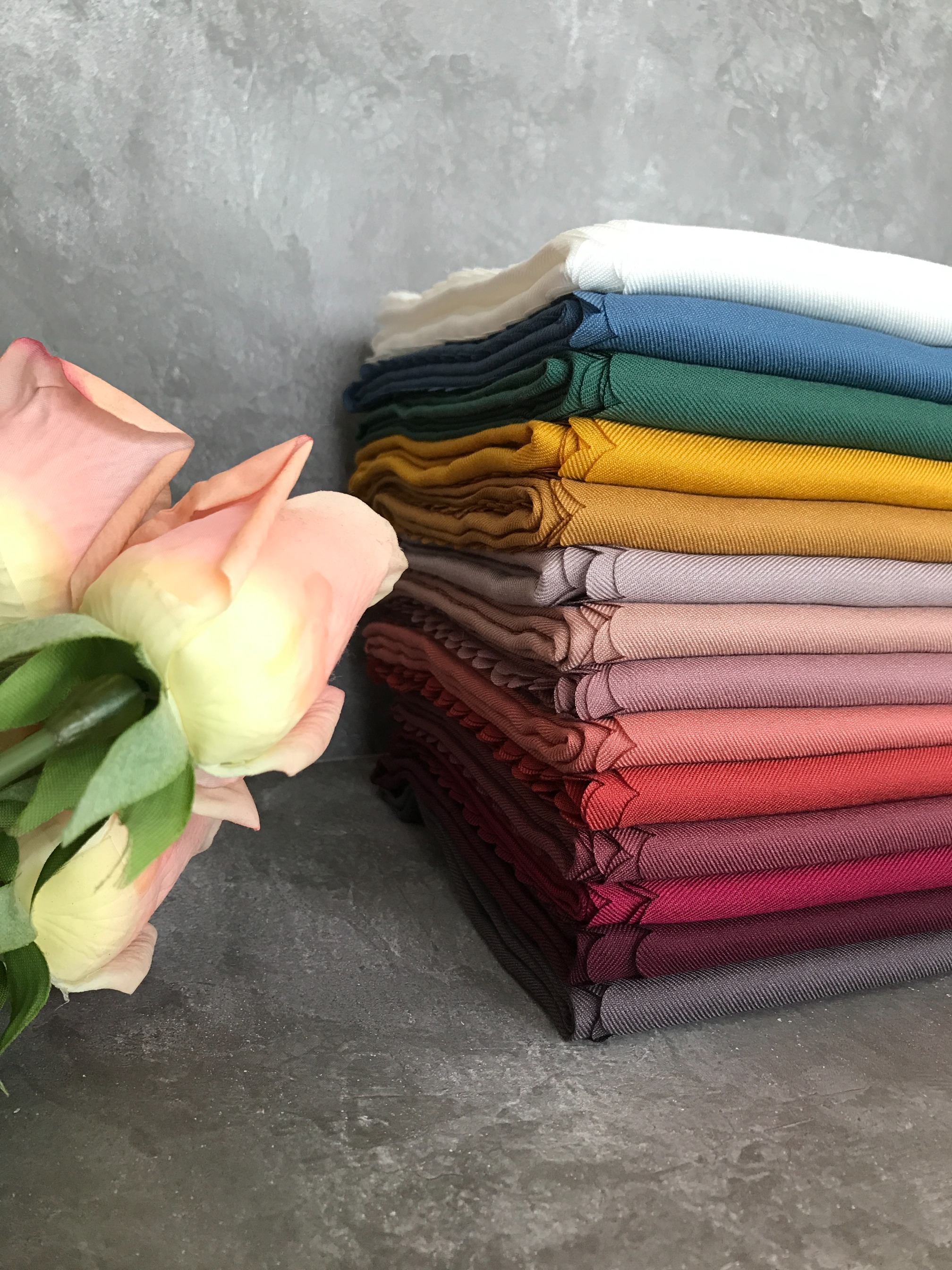 Plain Hijab VOAL ULTIMATE TWILIGHT in Cherry