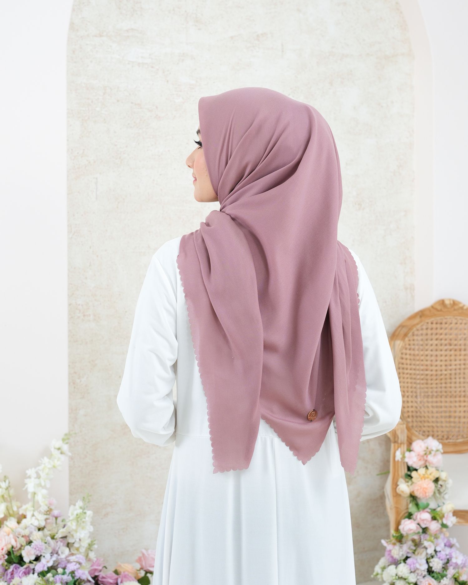 Plain Hijab VOAL ULTIMATE TWILIGHT in Sweet Pink