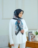 Square Hijab AZALEA 110x110 in Black