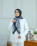 Square Hijab AZALEA 110x110 in Black