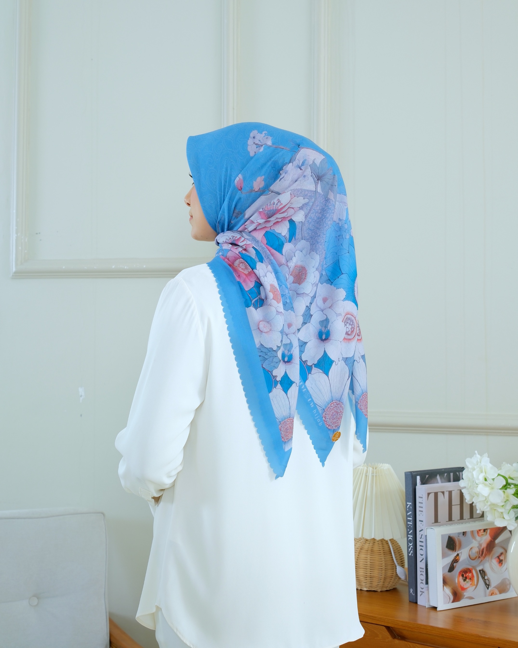 Square Hijab AZALEA 110x110 in Celadon