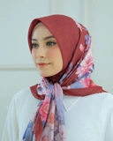 Square Hijab AZALEA 110x110 in Currant