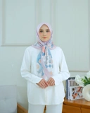 Square Hijab AZALEA 110x110 in Dusty Pink