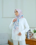 Square Hijab AZALEA 110x110 in Dusty Pink