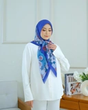 Square Hijab AZALEA 110x110 in Navy