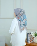 Square Hijab AZALEA 110x110 in Umber