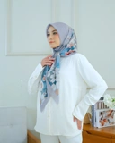 Square Hijab AZALEA 110x110 in Umber