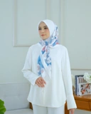 Square Hijab AZALEA 110x110 in White