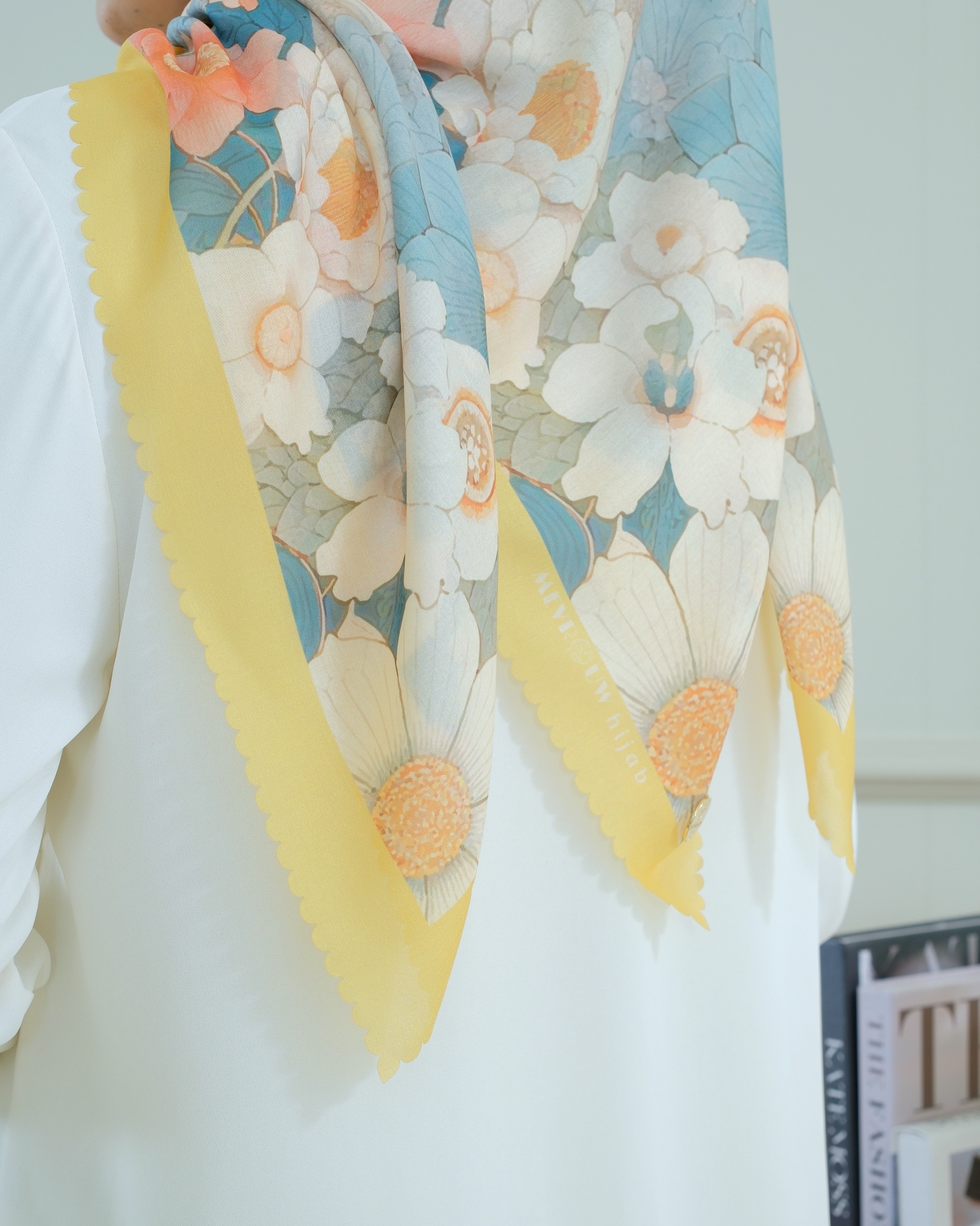 Square Hijab AZALEA 110x110 in Yellow