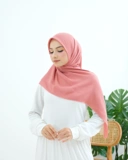 Plain Hijab VOAL ULTIMATE TWILIGHT in Baby Peach