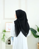 Plain Hijab VOAL ULTRAFINE in Black