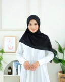Plain Hijab VOAL ULTRAFINE in Black