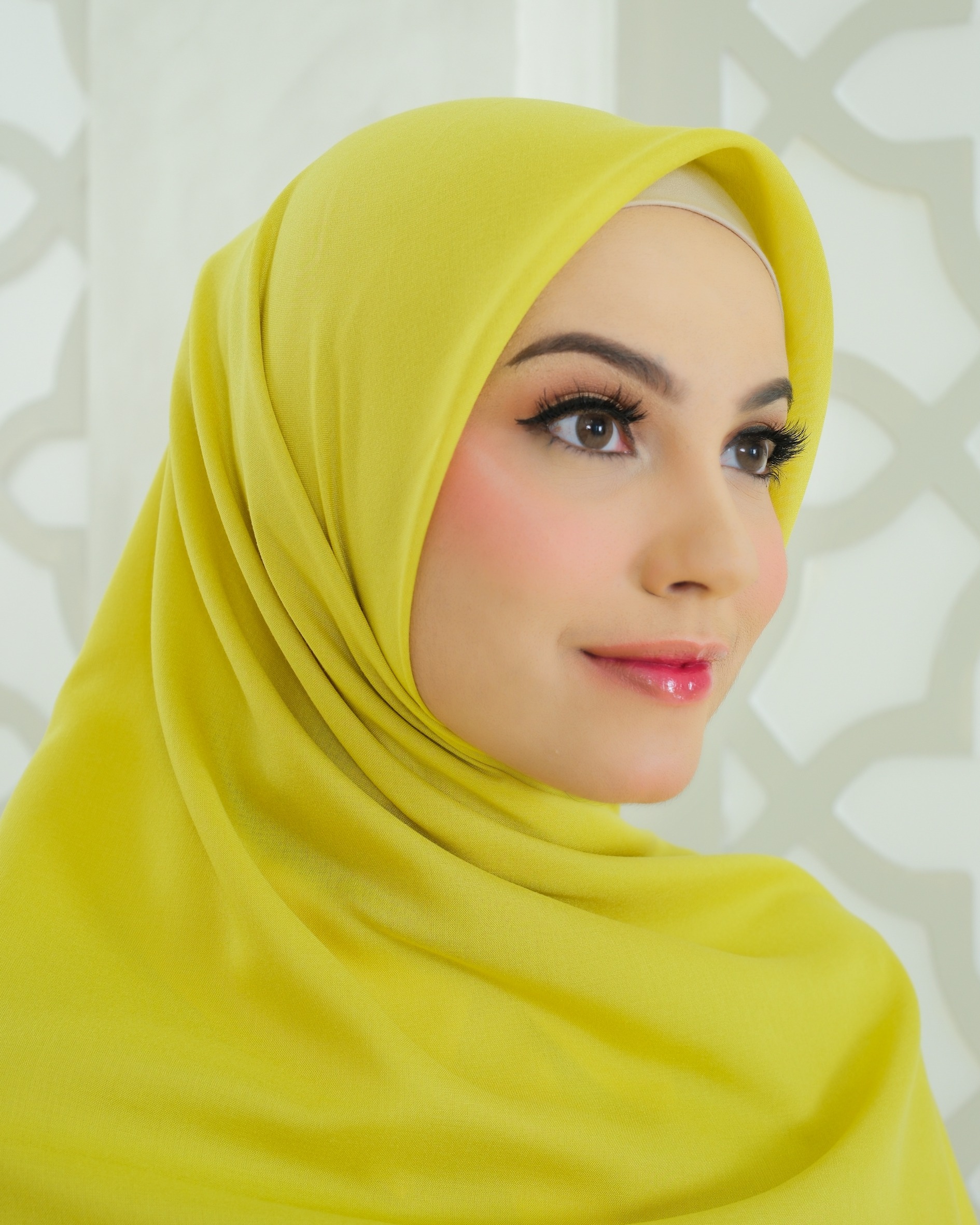 Plain Hijab VOAL ULTRAFINE in Celery