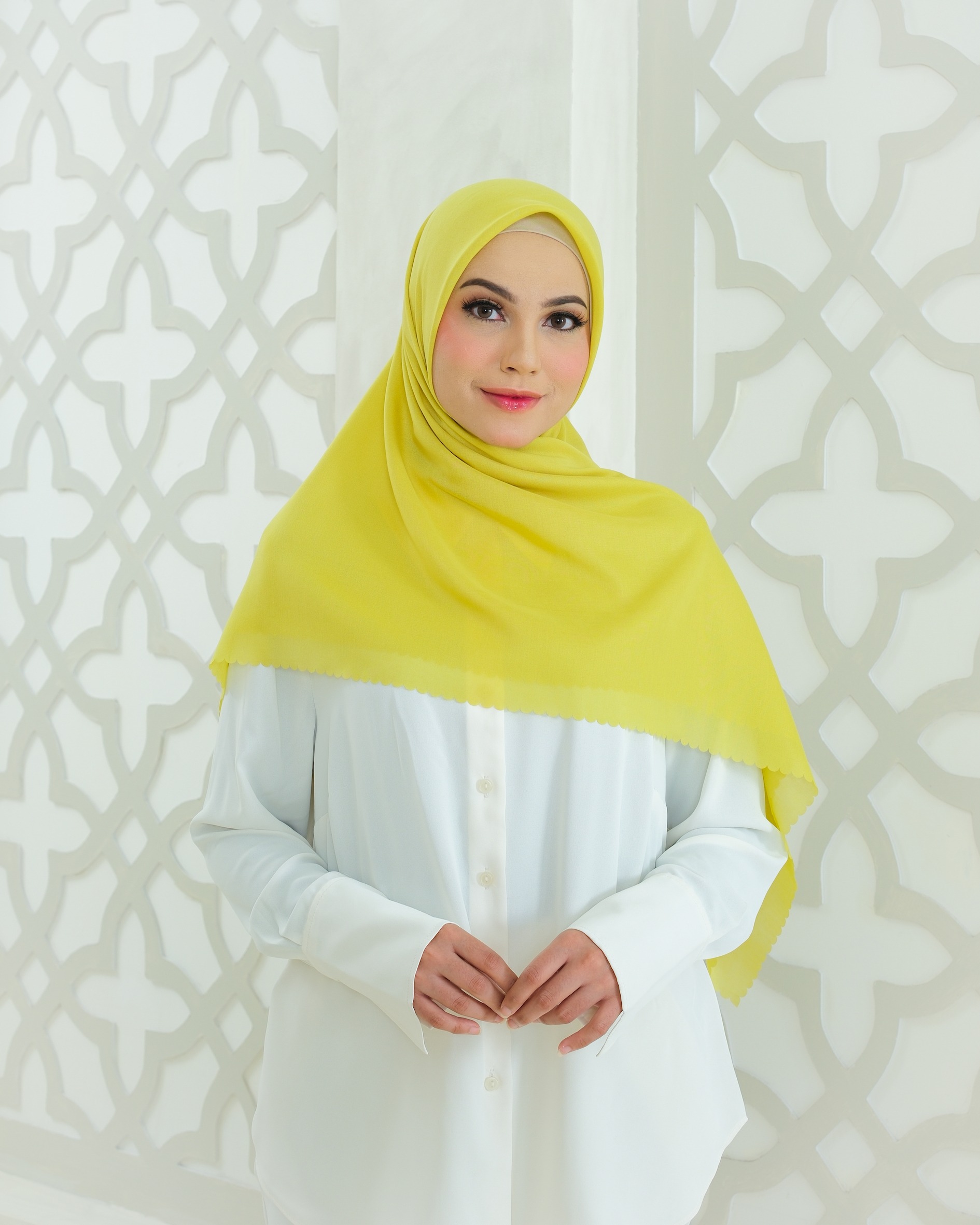 Plain Hijab VOAL ULTRAFINE in Celery