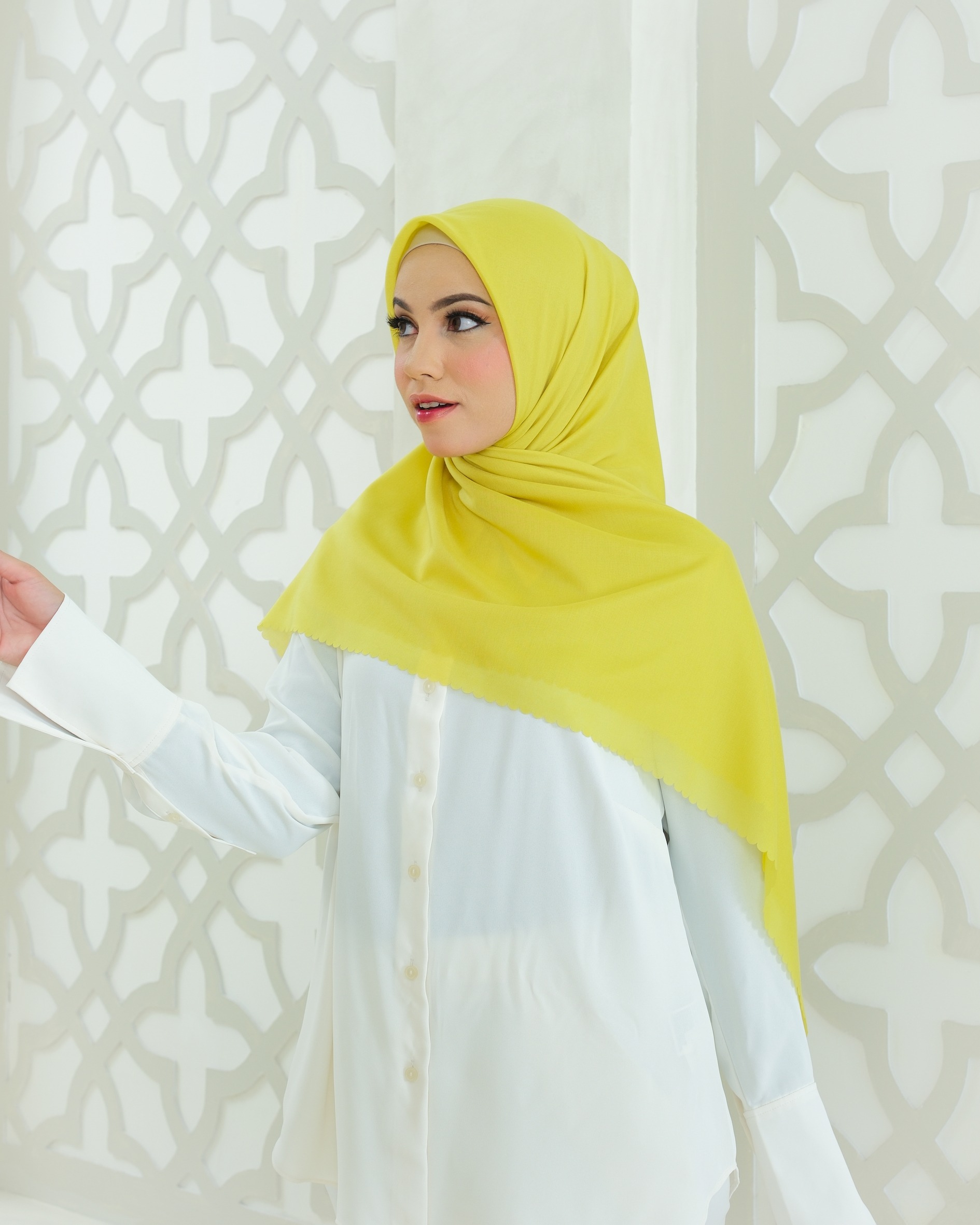 Plain Hijab VOAL ULTRAFINE in Celery