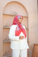 Square Hijab OCEAN 110x110 in Clam