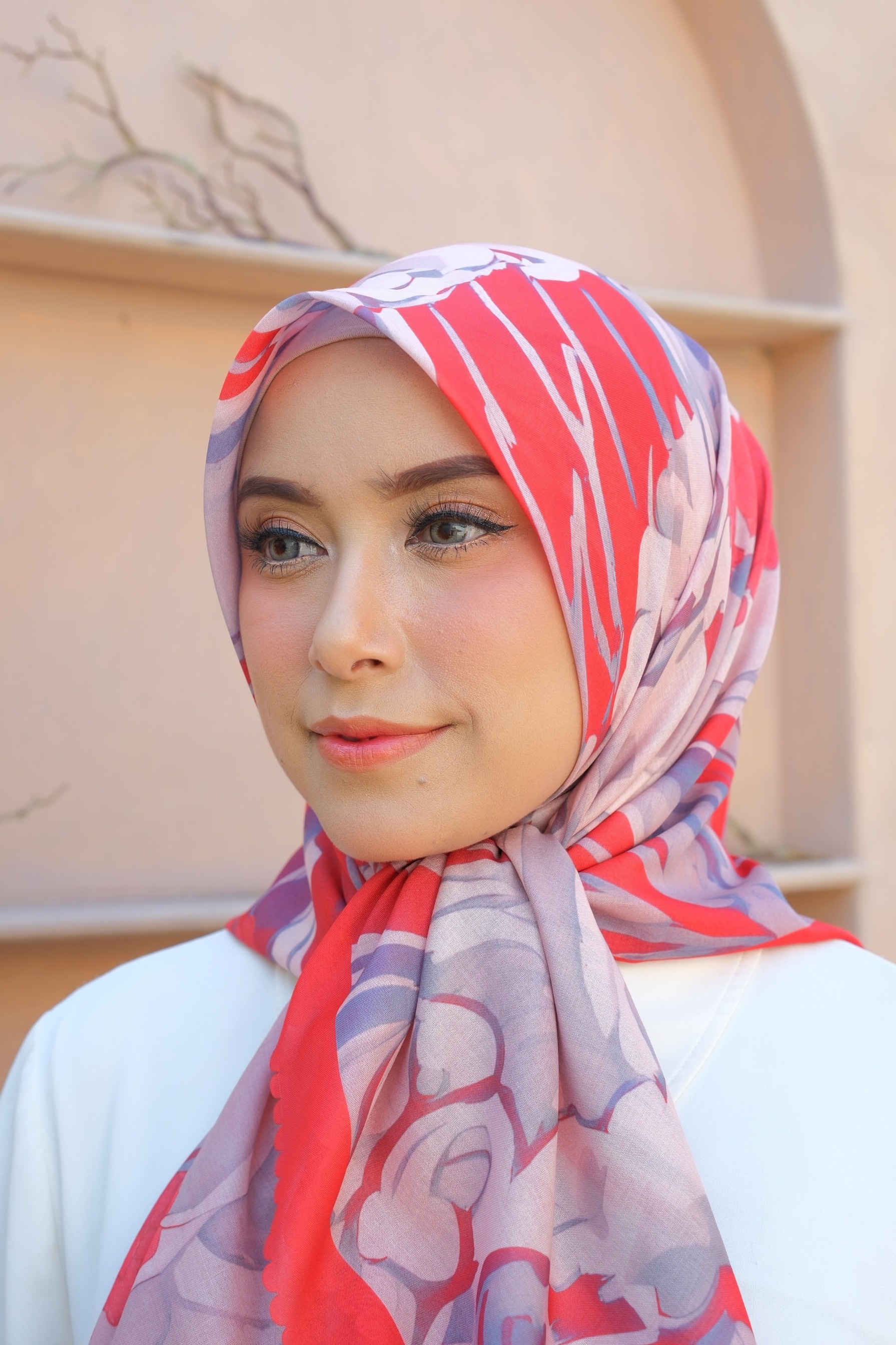 Square Hijab OCEAN 110x110 in Clam