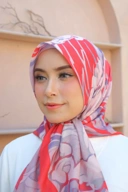 Square Hijab OCEAN 110x110 in Clam