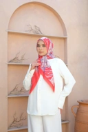Square Hijab OCEAN 110x110 in Clam